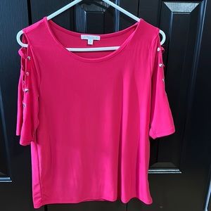Blouse mid sleeve open sides